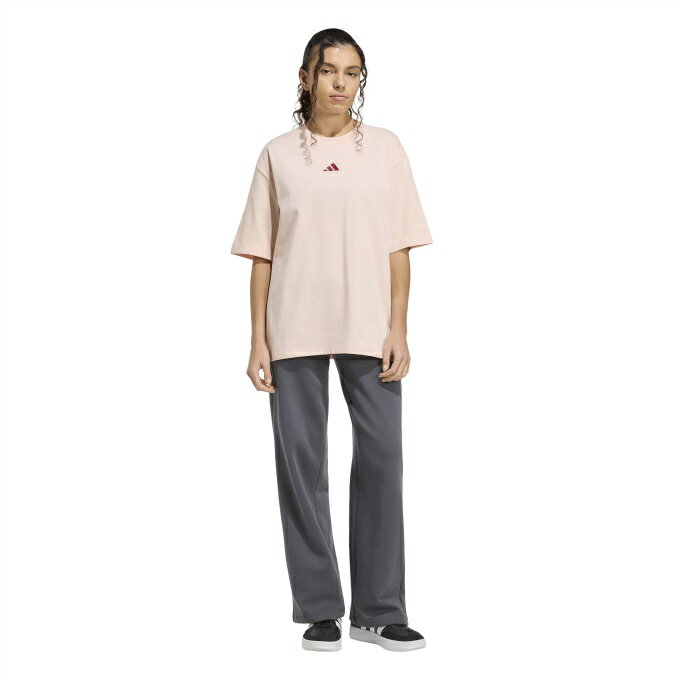 アディダス(adidas) Tシャツ 半袖 レディース MINI EMBROIDERY OVERSIZED GRAPHIC ...