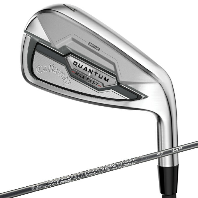 【予約】【2月13日発売】 キャロウェイ(Callaway) ゴルフクラブ アイアンセット 5本組 メンズ SPDSTAR 50 for Callaway QUANTUM MAX FAST 5I SPDSTAR-CW 【ご自宅配送限定】