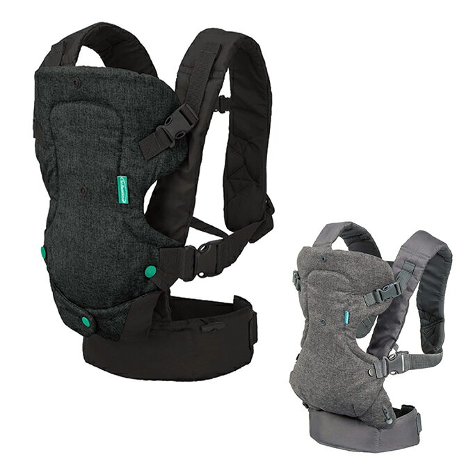 infantino(インファンティーノ)の抱っこ紐は抱き方自由自在の4in1抱っこ紐 大人が着用してから赤ちゃんを抱っこできるデザインなので、寝ている赤ちゃんにも負担なく抱っこしたり、寝かせたりすることができます。 ■カラー：ブラック ( ...