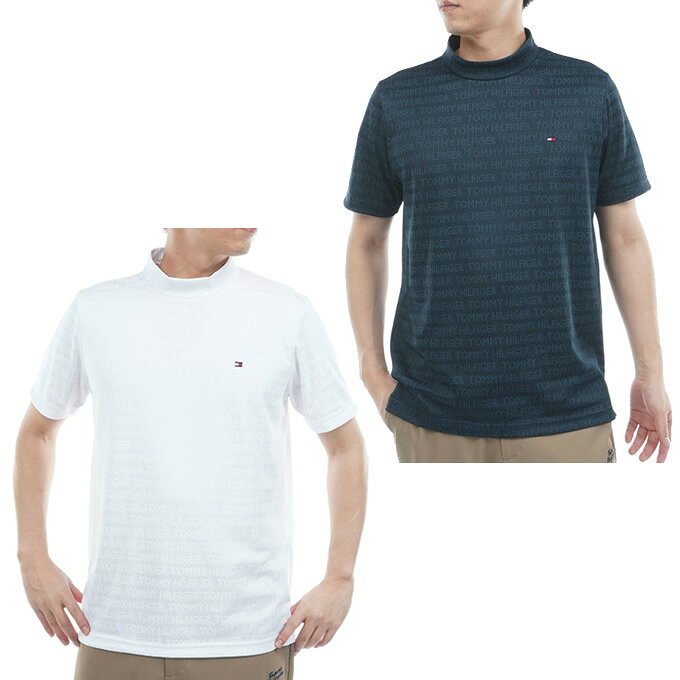 Polo衫 - トミーヒルフィガーゴルフ(TOMMY HILFIGER GOLF) ゴルフウェア 半袖シャツ メンズ ロゴジャガード 半袖モックシャツ THMA632 【2026年春夏モデル】