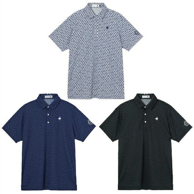 Polo Shirt - ルコックスポルティフ(le coq sportif) ゴルフウェア ポロシャツ 半袖 メンズ チェック柄半袖シャツ LG6SHS18M 【2026年春夏モデル】