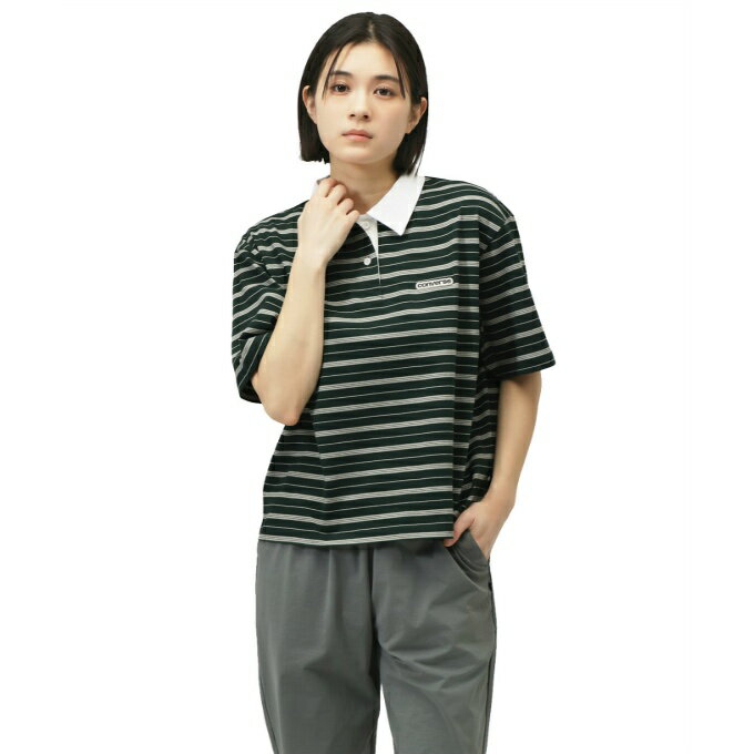 Tops - コンバース(CONVERSE) ポロシャツ 半袖 レディース CLD Hストライプ 半袖ポロ 42200332