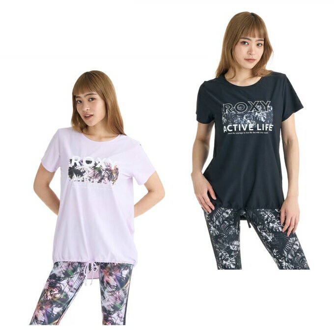 Tops - ロキシー ROXY Tシャツ 半袖 レディース BREEZEFLOW 柄 半袖機能T RST262567 【国内正規品】