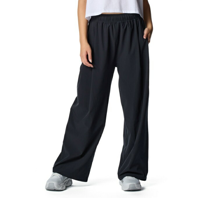 Sportswear - アンダーアーマー ロングパンツ レディース UA RIVAL WOVEN WIDE PANTS 6012622-001 UNDER ARMOUR