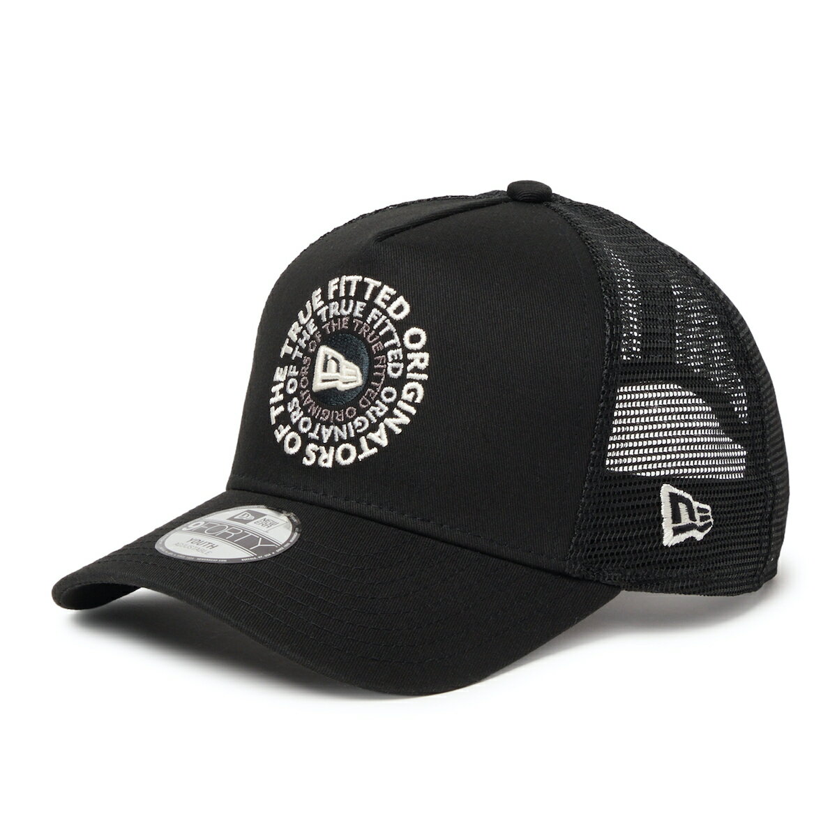 樂天商城 - ニューエラ(NEW ERA) 帽子 キャップ ジュニア キッズ Youth 9FORTY A-Frame トラッカー Circle OOTTF ブラック 9FORTY AFTR(14747022)