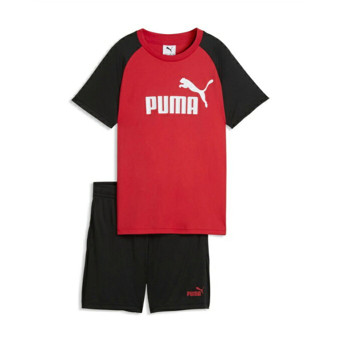 【10月4日20:00開始！ほとんど全品ポイントUP】プーマ PUMA Tシャツ 上下セット ジュニア 上下セット 機能Tシャツ&シ…