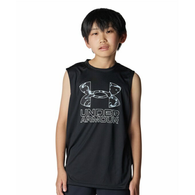 乐天商城 - アンダーアーマー(UNDER ARMOUR) Tシャツ 半袖 ジュニア UA TECH HYBRID PRINT TANK 6007590-002