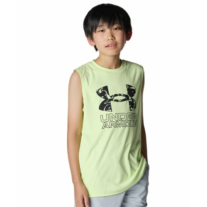 【条件達成で最大10万ポイント獲得のチャンス！4/20〜4/30】アンダーアーマー(UNDER ARMOUR) Tシャツ 半袖 ジュニア UA TECH HYBRID PRINT TANK 6007590-391(4.0)