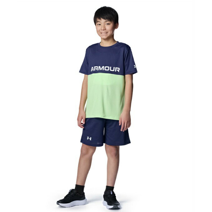 【10月4日20:00開始！ほとんど全品ポイントUP】アンダーアーマー(UNDER ARMOUR) Tシャツ 上下セット ジュニア UA TEC…