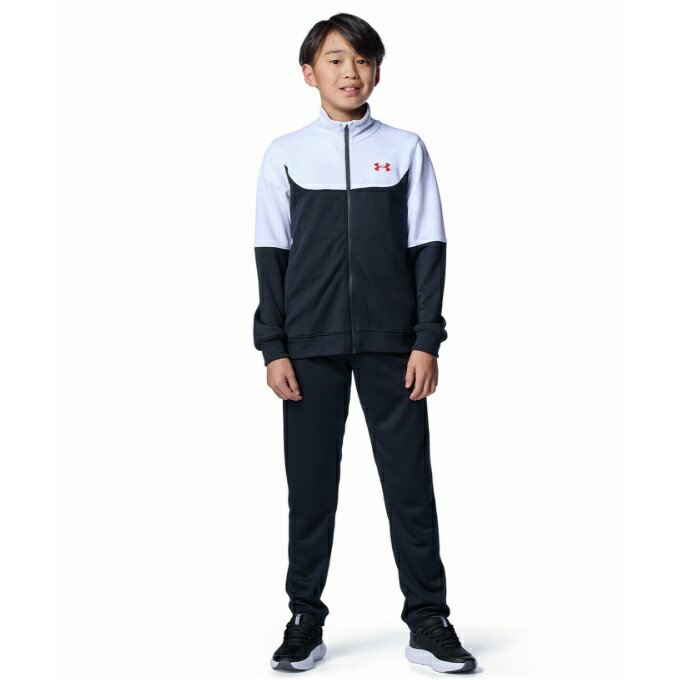 Under Armour Junior Tracksuit Set (Top and Bottom) UA COLORBLOCK BIG LOGO TRACKSUIT 6012490-001