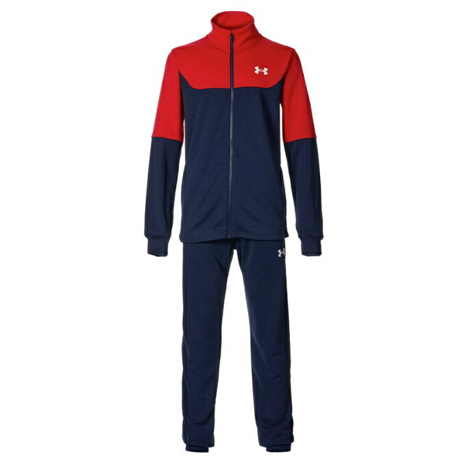 [조건 달성으로 최대 10만 포인트 획득의 기회! 4/20~4/30] 언더아머(UNDER ARMOUR) 저지 상하 세트 주니어 UA COLORBLOCK BIG LOGO TRACKSUIT 6012490-410
