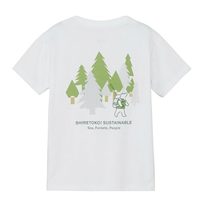 【全商品ポイント10倍！4/5 20:00〜23:59】ザ・ノース・フェイス(THE NORTH FACE) Tシャツ 半袖 ジュニア ショートスリーブシレトコトコティー キッズ NTJ32642ST-W 【国内正規品】