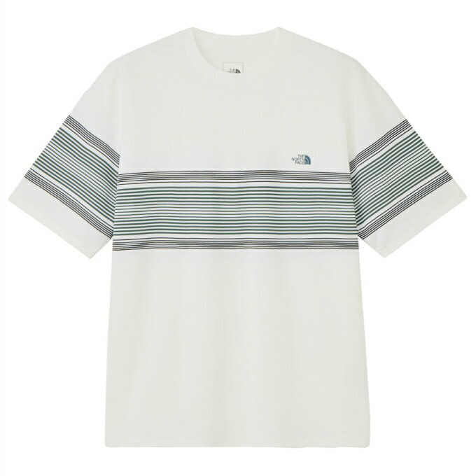 【全商品ポイント10倍！4/5 20:00〜23:59】ザ・ノース・フェイス(THE NORTH FACE) ランニングウェア Tシャツ 半袖 メンズ ショートスリーブ フリーランパネルボーダークルー NT12691 W 【国内正規品】
