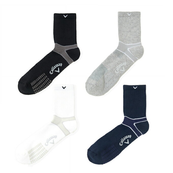 キャロウェイ ゴルフ ソックス メンズ ヒールホールドショートソックス C26193111 Callaway 【国内正規品】【2026年春夏モデル】