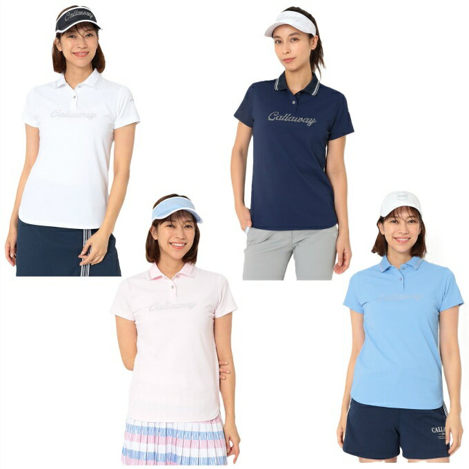 【全商品対象最大10％OFFクーポン！7/19 20:00〜7/19 01:59】キャロウェイ(Callaway) ゴルフウェア ポロシャツ 半袖 レディース ポリエステルカノコ半袖ポロシャツ C26134200 【国内正規品】【2026年春夏モデル】
