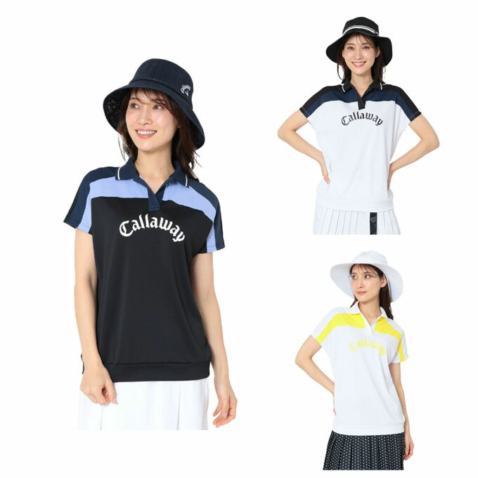 樂天商城 - キャロウェイ ゴルフウェア ポロシャツ 半袖 レディース 裏クールロゴFSポロ C26134208 Callaway 【国内正規品】【2026年春夏モデル】