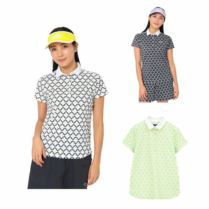 Men'S Wear - キャロウェイ ゴルフウェア ポロシャツ 半袖 レディース レトロフラワー半袖ポロ C26134215 Callaway 【国内正規品】【2026年春夏モデル】