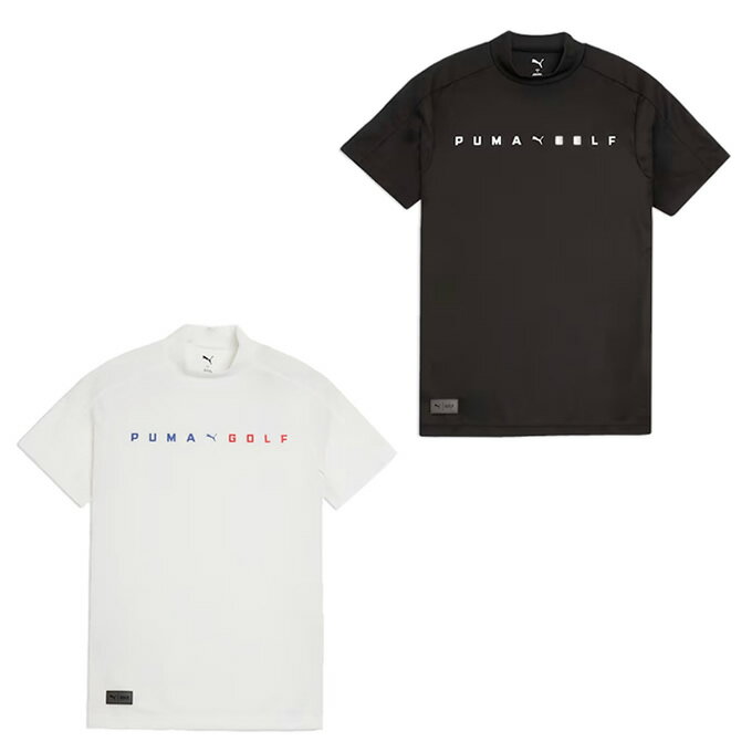 【条件達成で最大10万ポイント獲得のチャンス！4/20〜4/30】プーマ(PUMA) ゴルフウェア 半袖シャツ メンズ ゴルフ PB ロゴ モックネック 半袖 シャツ 637956 【2026年春夏モデル】