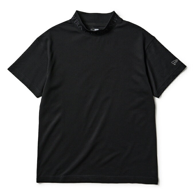 通気性が高く、肌触りの良い鹿の子編み素材を使用した快適なミッドネックTシャツ。 襟元にジャカードロゴをさりげなく配し、スポーティかつ上品な印象に。 吸汗速乾性、UVカット、抗菌加工を備え、春夏シーズンのゴルフにも最適な機能性。 コットン混素材によるストレッチ性と快適な着心地で、スイングなどの動作もスムーズにサポート。 ■カラー：ブラック ■サイズ(cm)： M ( 着丈/63、身幅/48、肩幅/48、袖丈/16 ) L ( 着丈/65、身幅/50、肩幅/50、袖丈/17 ) ※製品によって仕上りサイズに多少の誤差がありますのでご了承下さい。 ■素材：綿、ポリエステル、ポリウレタン ■原産国：中国 検索ワード：半そで