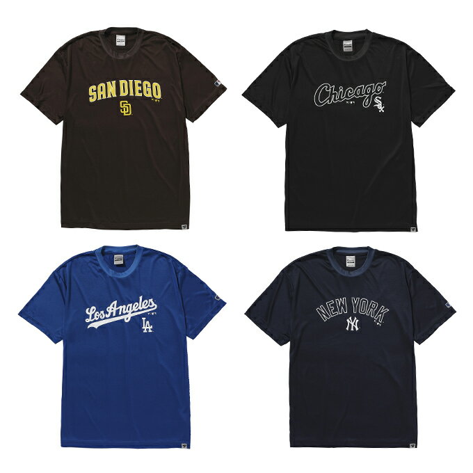 【全品対象まとめ買いクーポン最大10％OFF！6/5 0:00〜23:59】エムエルビー MLB 野球ウェア 半袖Tシャツ メンズ レディース シティーネームAドライT ML0126SS0003