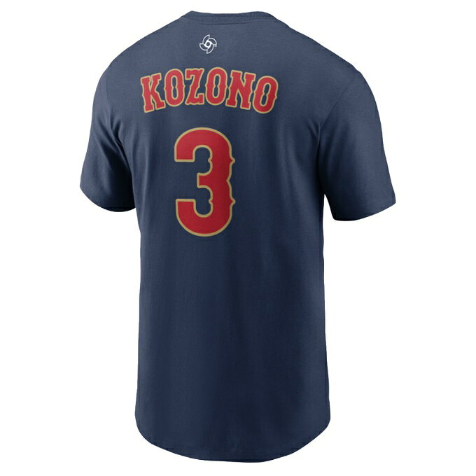 乐天商城 - ナイキ(NIKE) 野球ウェア 半袖Tシャツ WBC 2026 Japan ネーム&ナンバーTシャツ 3 小園 海斗 OT0126AS0002-NVY-3