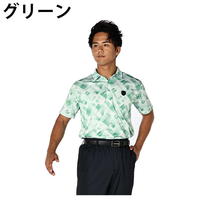 【全商品対象最大10％OFFクーポン！7/19 20:00〜7/26 01:59】リンクス(LYNX) ゴルフウェア ポロシャツ 半袖 メンズ マドラスチェック半袖SH LXG62111 【2026年春夏モデル】