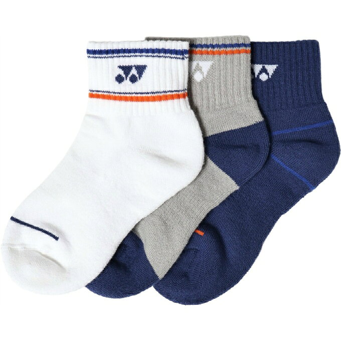 【全品対象10％OFFクーポン！9/4 20:00〜9/11 1:59】ヨネックス(YONEX) アンクルソックス 3足組 ジュニア 3足セット 19269JY