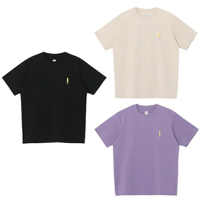 遮熱・UVカット搭載、「アイス落ちた！」の瞬間をコミカルに切り取ったグラフィックTシャツ ■カラー：Black、Greige、PU HAZE ■サイズ： M/W(身幅/48cm、着丈/60cm、肩幅/39.6cm、袖丈/17.2cm、裄丈/37cm) L/W(身幅/50cm、着丈/62cm、肩幅/41.2cm、袖丈/18.4cm、裄丈/39cm) ※製品によって仕上りサイズに多少の誤差がありますのでご了承下さい。 ■素材：Polyester100% ■原産国：中国 ■特長： ・生地の厚さ/普通 ・フィット感/普通 ・透け感/Whiteのみあり ・伸縮性/ややあり ■機能： ・ドライ加工 ・遮熱効果 ・UVカット 検索ワード：アウトドアウェア トレッキングウェア 半そで ショートスリーブ