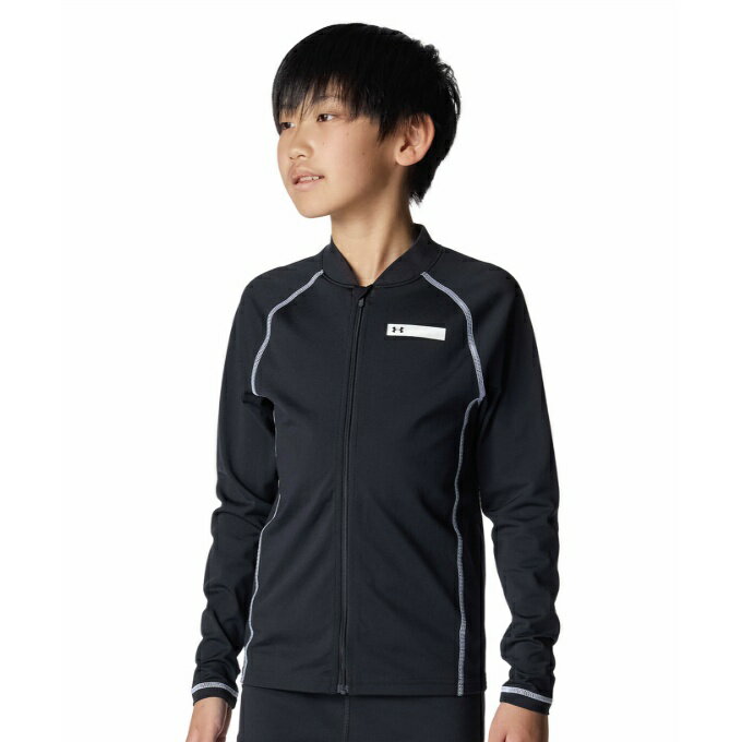 アンダーアーマー(UNDER ARMOUR) ラッシュガード 長袖 ジュニア UA SWIMWEAR FULL-ZIP JACKET 6012505-001