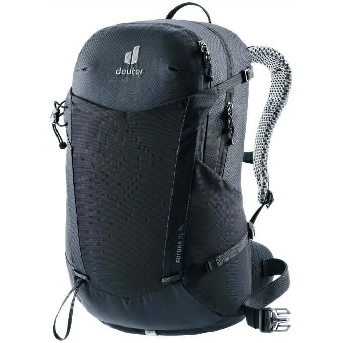 ウィメンズフィット設計のハイキング向けフューチュラシリーズの小型モデル。 ■カラー：ブラック ■サイズ：50×28×18cm（縦×横×奥行） ※製品によって仕上りサイズに多少の誤差がありますのでご了承下さいませ。 ■重量：1.15kg ■容量：21L ■素材：210Dリサイクルナイロン、600Dリサイクルポリエステル（本体100％リサイクル生地） ■原産国：ベトナム ■付属品：ザックカバー ■機能：発汗を抑えることを第一に考えた最新のエアコンフォートシステムは、テンションを掛けて張られたメッシュパネルにより最大限の通気性をもたらします。ショルダーハーネスはザック本体に直結されており、歩行中の安定感を追求しています。（ブルーサインプロダクト） 検索ワード：登山 トレッキング バッグ かばん 鞄 リュックサック リュック 20Lクラス