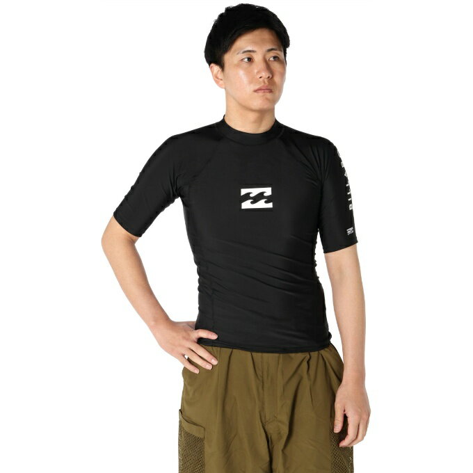 ■カラー：BLK ■サイズ：S、M、L、XL ■特徴： UPF 50+ UV PROTECTION UPFとは、紫外線(UV)の人体影響度(=肌に日焼けが現れる)の基準評価で、最高値は50+。 何も着用しない状態に対し、時間的に50倍の抵抗効果があります。つまり、夏の太陽光の下で、皮膚が赤くなりはじめる時間を約50倍以上遅らせる、という事になります。紫外線の遮蔽性能はUPF50+の最高値であるUVカット率95%以上を確保しており、強い日差しから体を守るのに優れています。 ※返品不可となります。 検索ワード：半そで