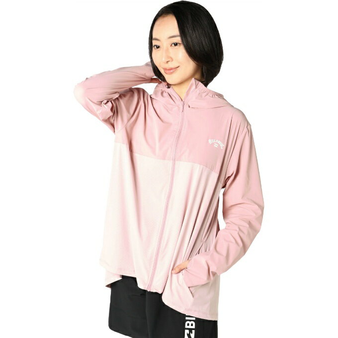 ビラボン(BILLABONG) ラッシュガード 半袖 レディース LS ZIPラッシュガード BG013861 【国内正規品】