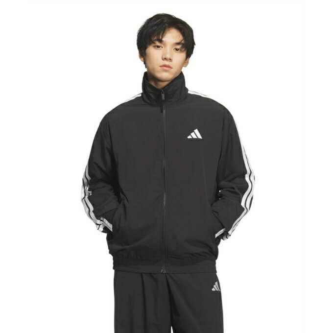 アディダス(adidas) ウインドブレーカー ジャケット メンズ スタジアム ライト ツイル ルーズフィット トラックジャケット KQ6938 IS973
