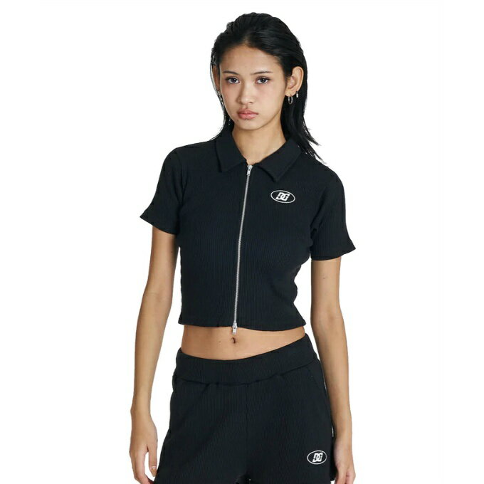 ディーシー(DC) カーディガン レディース 26 WS TELECO ZIP COLLAR CD SS カーディガン LCD262305-BLK 【国内正規品】
