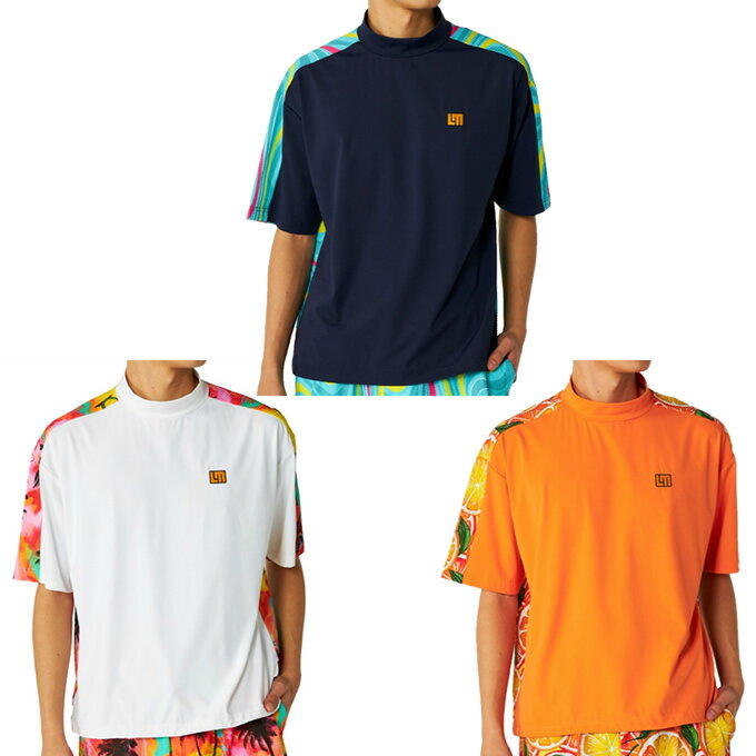 ラウドマウス(LOUDMOUTH) ゴルフウェア 半袖シャツ メンズ スムース×ニットサッカーシャツ 866608 EC 【ご自宅配送限定】‥