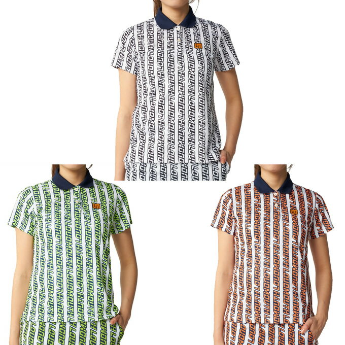 Shirts - ラウドマウス(LOUDMOUTH) ゴルフウェア ポロシャツ 半袖 レディース フリージング鹿の子柄半袖シャツ 866655 EC 【ご自宅配送限定】‥