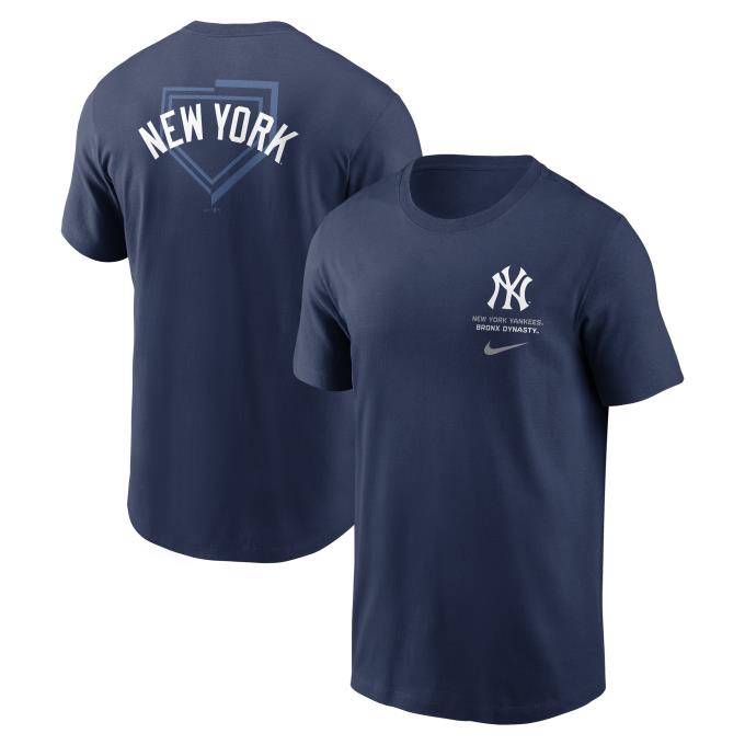 胸元と背中全体にチームのディテールをあしらったこの2-Hit Tシャツで、ニューヨーク・ヤンキースへの情熱をアピール。柔らかいコットン素材を使用し、試合の日も快適に過ごせます。 ■カラー：MDNV-Y(ミッドナイトネイビー) ■サイズ(cm)： M（US-S）/身幅/49、着（身）丈/71、肩幅/44、袖丈/23 L（US-M）/身幅/53、着（身）丈/72、肩幅/45、袖丈/24 XL（US-L）/身幅/57、着（身）丈/74、肩幅/46、袖丈/25 XXL（US-XL）/身幅/62、着（身）丈/76、肩幅/49、袖丈/25 ※サイズは目安です。多少の誤差はご了承ください。 ■素材：綿 100% ■着用感：スタンダードフィット/定番の快適な着用感 ■原産国：ニカラグア ■その他：New York Yankees ■特長： ・ 高い耐久性/ リブ編みのネックラインが優れた伸縮性と形状保持力を発揮。中厚手のジャージー素材（155gsm）が、しっかりとした質感を提供します。 ■商品詳細： ・ クルーネック（リブ仕様） ・ 洗濯機洗い可能 ・ MLB公式ライセンス商品 ※商品画像はサンプルのため、若干の仕様変更がある場合がございます。予めご了承下さい。 検索ワード：半袖Tシャツ 半袖シャツ 半そで Tシャツ 機能Tシャツ ベースボールウェア プラクティスシャツ 野球 ウェア ウエア