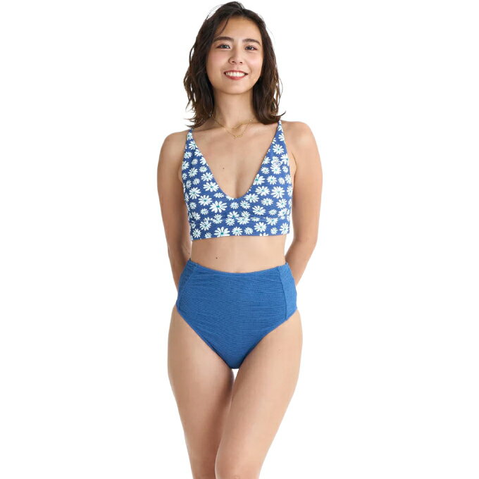 乐天商城 - ロキシー(ROXY) 水着 ビキニ レディース SAND FLOW バックデザイン ビキニ セット RSW261003-BLU【国内正規品】【2026年春夏モデル】
