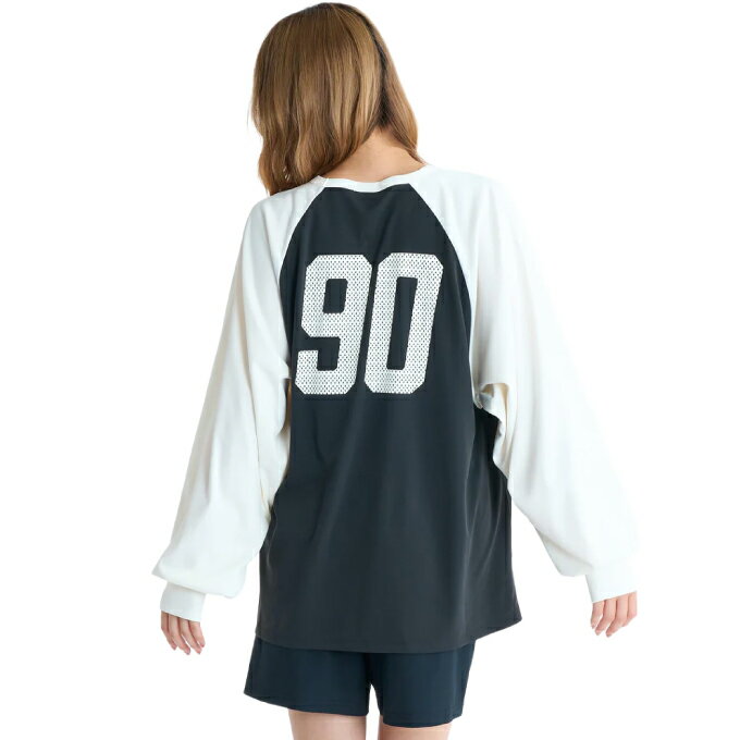 乐天商城 - ロキシー(ROXY) ラッシュガード 長袖 レディース WAVE CLUB RASH TEE バックプリント 長袖ラッシュT RLY261026-BBK 【国内正規品】【2026年春夏モデル】