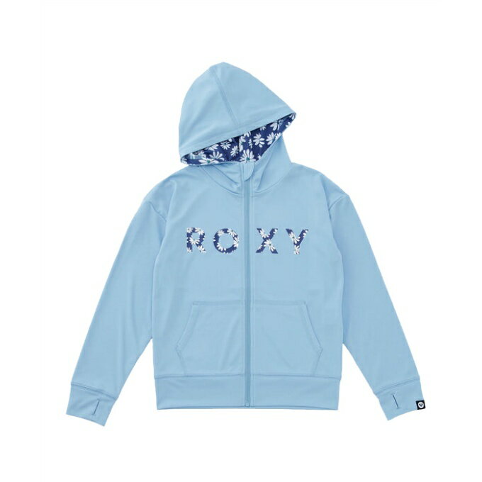 ロキシー ROXY ラッシュガード 長袖 ジュニア キッズ SPLASHY ジップラッシュフーディ TLY261106-LBL 【国内正規品】