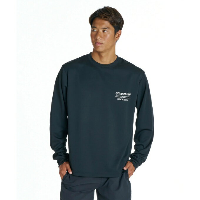 乐天商城 - クイックシルバー QUIKSILVER ラッシュガード 長袖 メンズ RED SHOOTING LS 長袖Tシャツ QLY262002-BLK 【国内正規品】