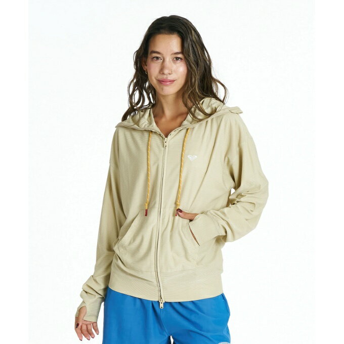 ロキシー ROXY ラッシュガード 長袖 レディース DRYWELL HOODIE ジップラッシュガード RLY262014-LMG 