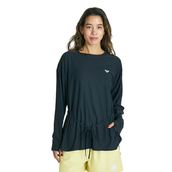 Rash Guards - ロキシー ROXY ラッシュガード 長袖 レディース DRYWELL L/S TEE 長袖ラッシュガード RLY262015-BLK 【国内正規品】