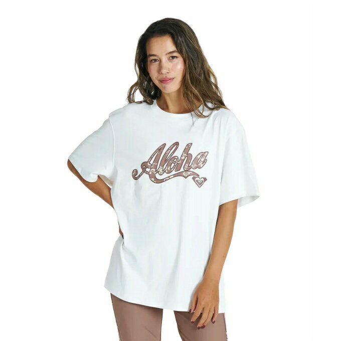 Ladies - ロキシー(ROXY) ラッシュガード 半袖 レディース HIBISCUS COVE TEE ラッシュTシャツ RLY262022-WHT 【国内正規品】