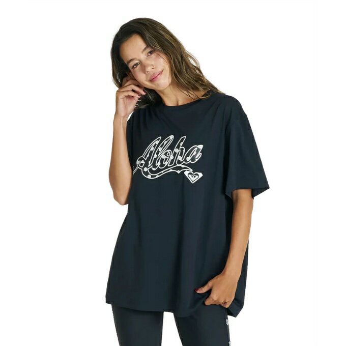 ロキシー(ROXY) ラッシュガード 半袖 レディース HIBISCUS COVE TEE ラッシュTシャツ RLY262022-BLK 