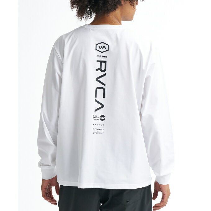 ルーカ(RVCA) ラッシュガード 長袖 メンズ STARIGHT WAY LT BG041855-WHT