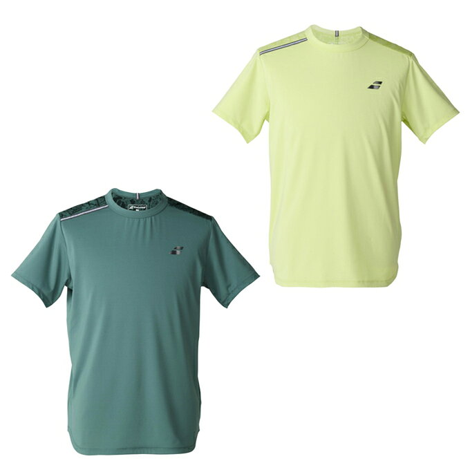 バボラ Babolat テニスウェア バドミントンウェア ゲームシャツ メンズ PLAY SHORT SLEEVE SHIRT BUP6551 【国内正規品】