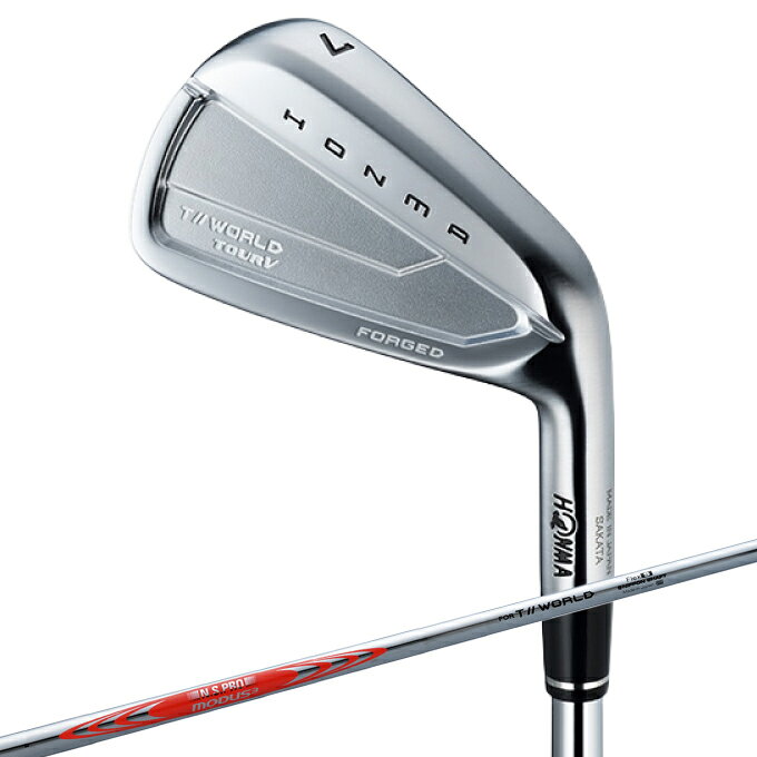 本間ゴルフ(HONMA) ゴルフクラブ アイアンセット 5本組 メンズ T//WORLD TOUR V 26 シャフト N.S.PRO MODUS3 for T//WORLD BLACK T/W TOUR V 26 5I MD3-T/W-BK