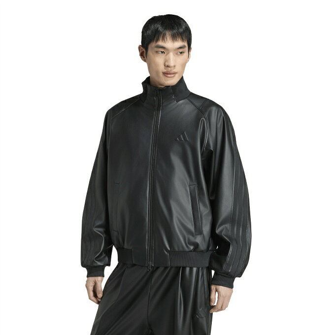 【10月9日1:59まで！ほとんど全品ポイントUP】アディダス(adidas) ジャケット メンズ スタジアム ルーズフィット フェイクレザー トラックジャケット KV5924 HL312