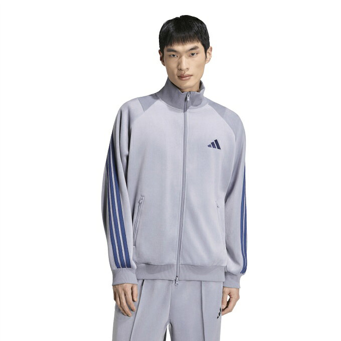 アディダス(adidas) スポーツウェア ジャージ ジャケット メンズ スタジアム ルーズフィット ベロア トラックトップ KV8351 DVY24